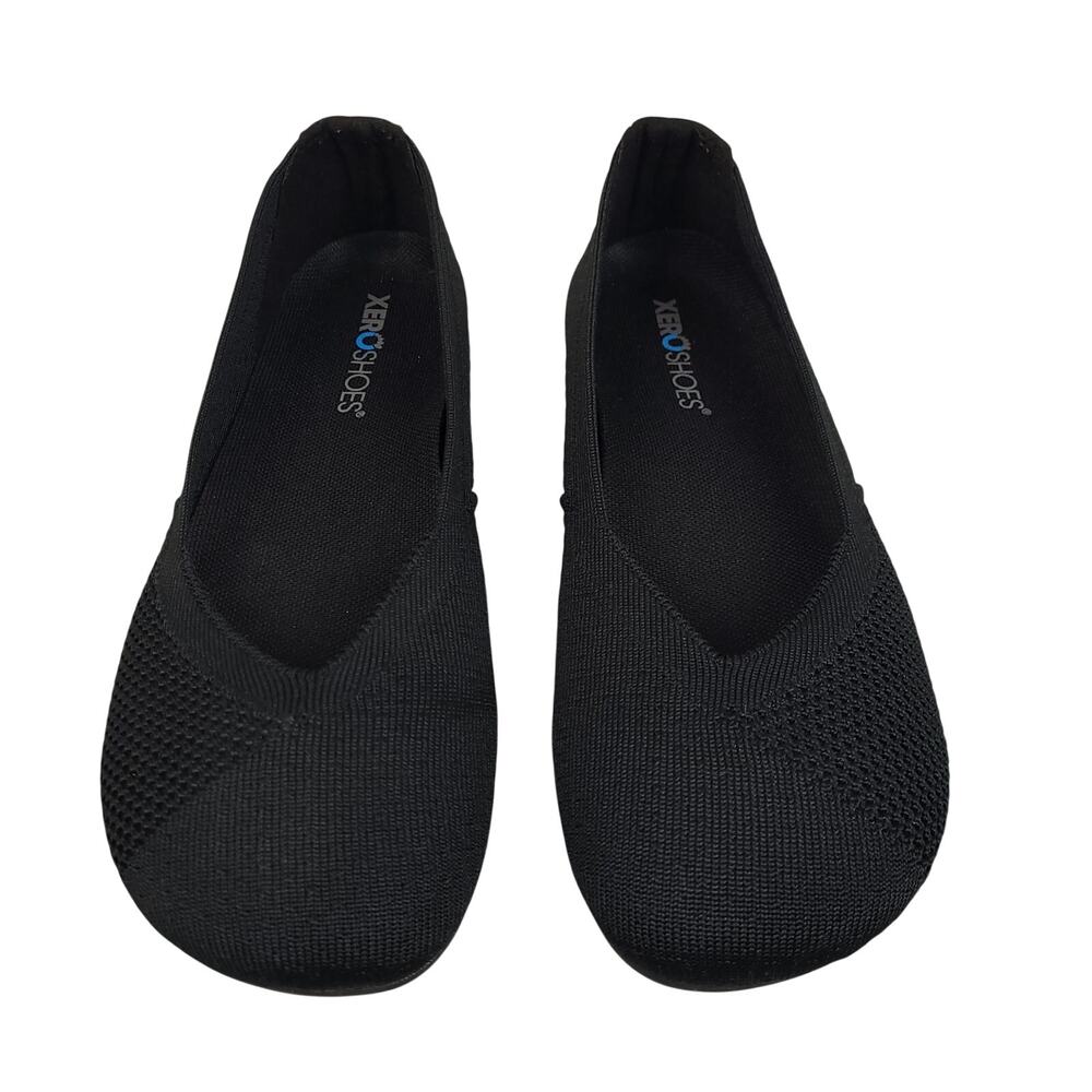 Xero Shoes Phoenix Knit Ballet Flats Womens 7.5 Black Barefoot Minimalist EUC - Picture 3 of 11